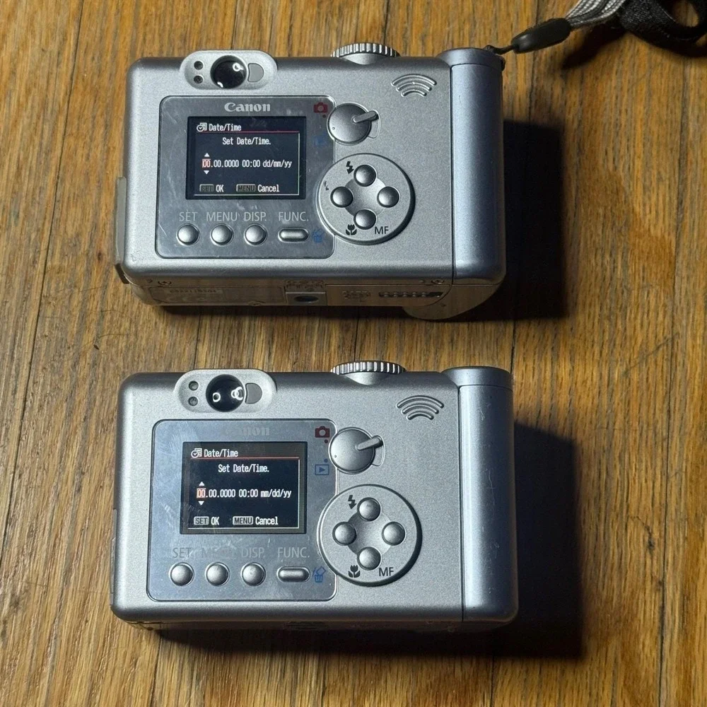 Lot of 2 Canon PowerShot A60 2.0MP Digital Cameras Silver -READ - Picture 8 of 11